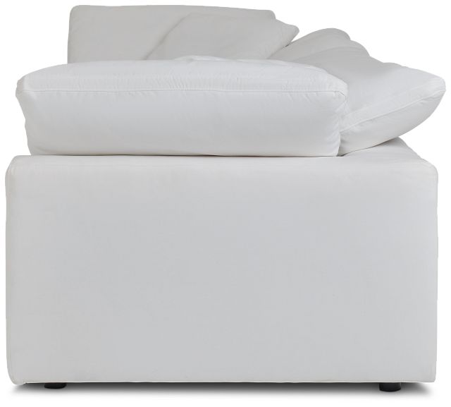 Nixon White Fabric 3-piece Modular Sofa