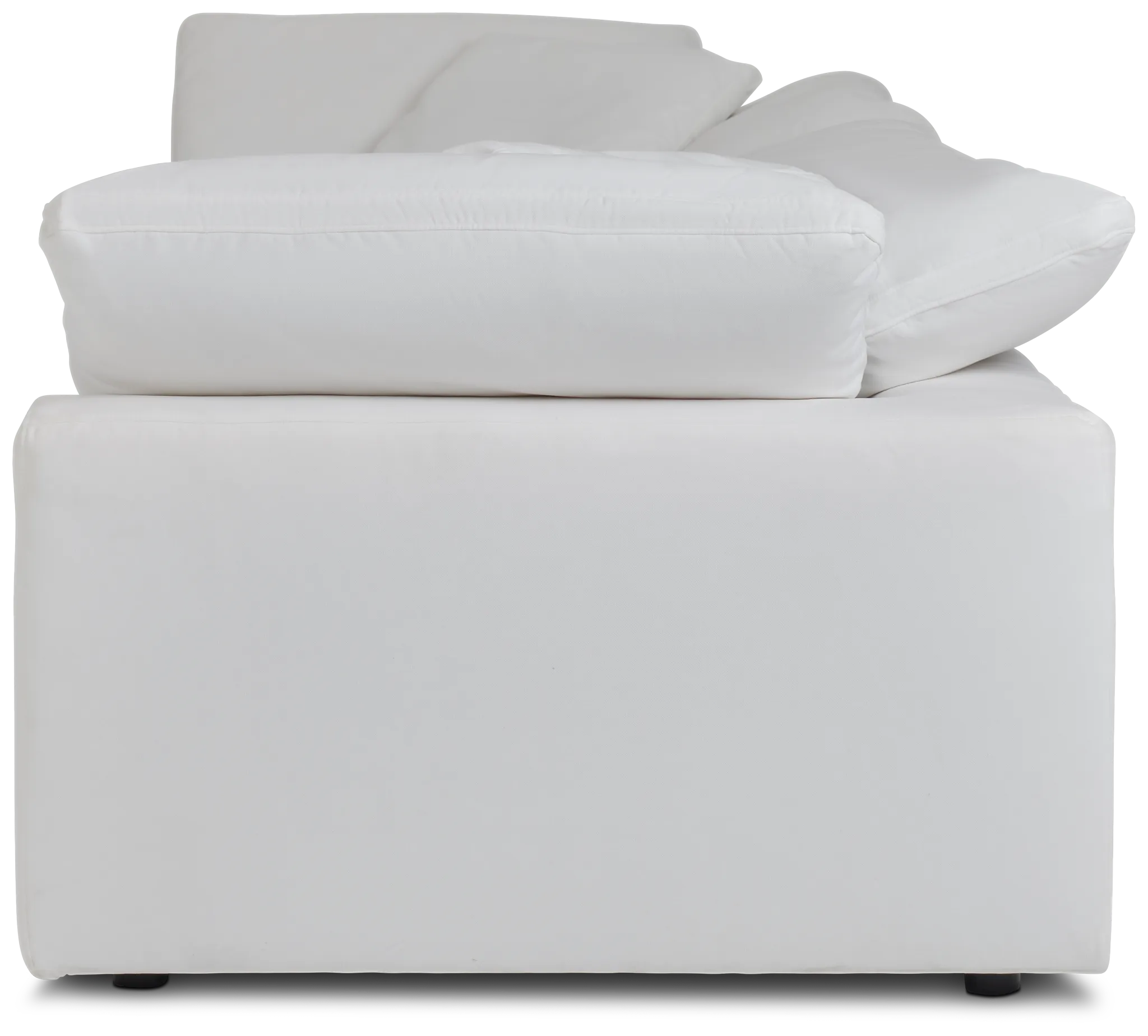 Nixon White Fabric 3-piece Modular Sofa