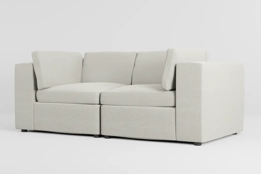 Destin Elite Ivory Fabric 2-piece Modular Sofa Destin Elite Ivory Fabric 2-piece Modular Sofa