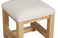 Lyndie Light Tone Uph Vanity Stool