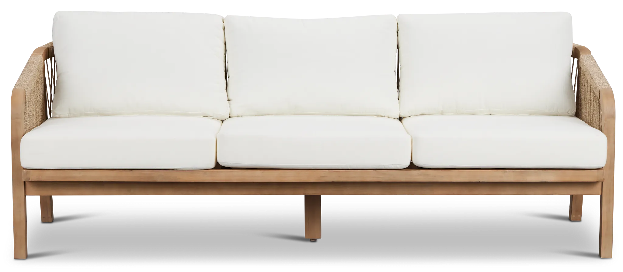 Laguna Light Tone Sofa With White Cushions