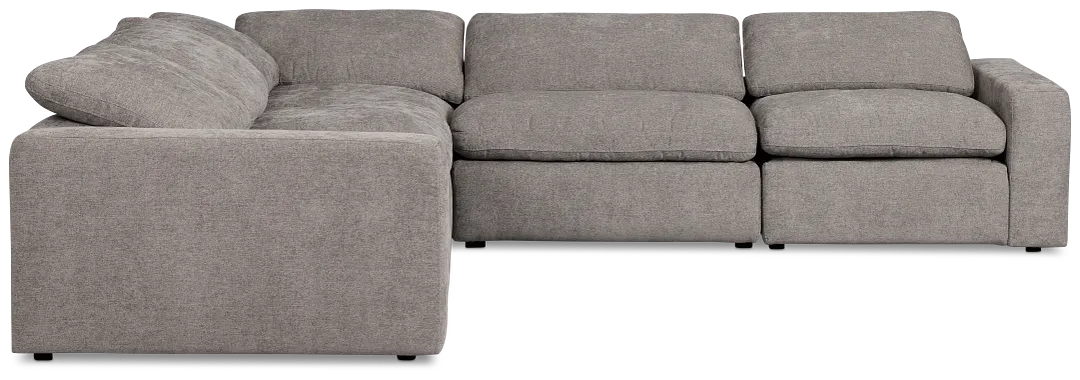 Drift Dark Gray Fabric Small Two-arm Power Reclining Sectional