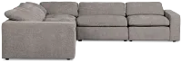 Drift Dark Gray Fabric Small Two-arm Power Reclining Sectional