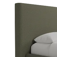 Grayton Sutton Green 54" Upholstered Platform Bed