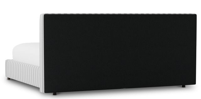 Grayton Sea Lane Dark Blue 44" Upholstered Platform Bed