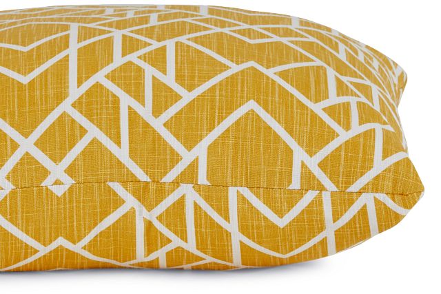 Alpine Yellow Fabric 18" Accent Pillow (2)