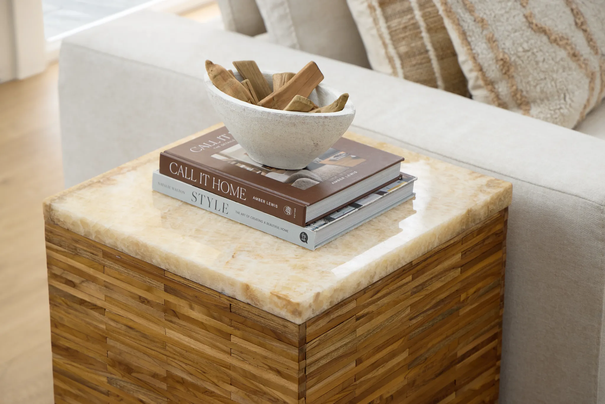 Haven Mid Tone Square End Table
