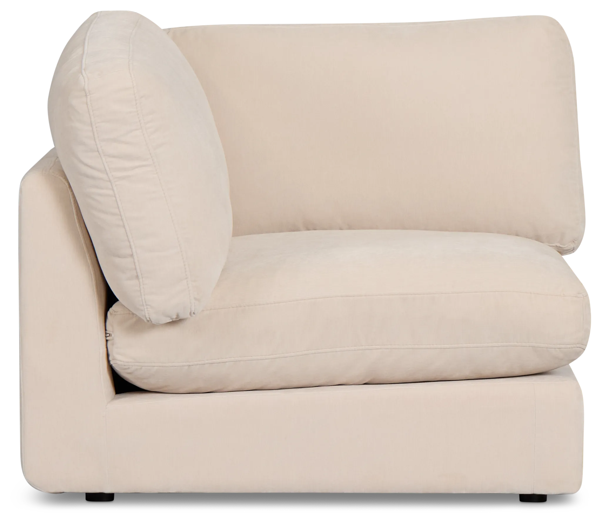 Jules Ivory Velvet Wedge