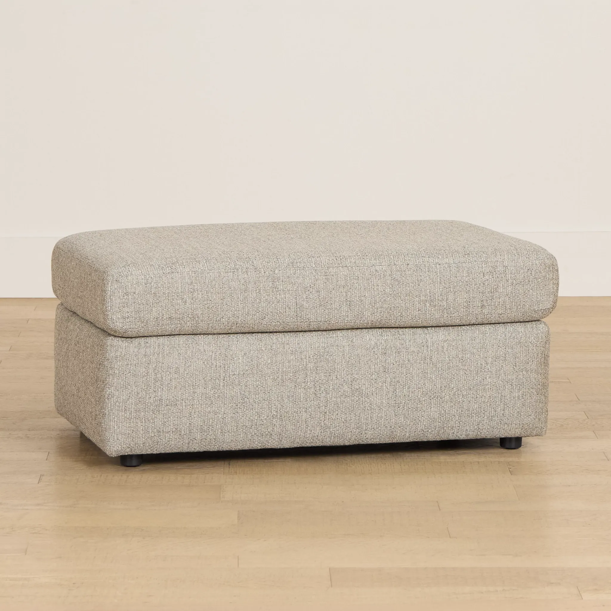 Maxwell Dark Gray Fabric Ottoman