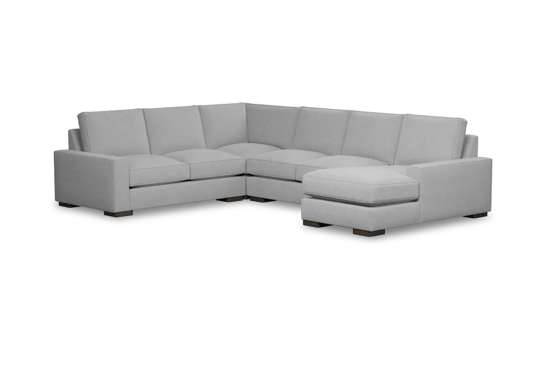 Edgewater Suave Gray Medium Right Chaise Sectional