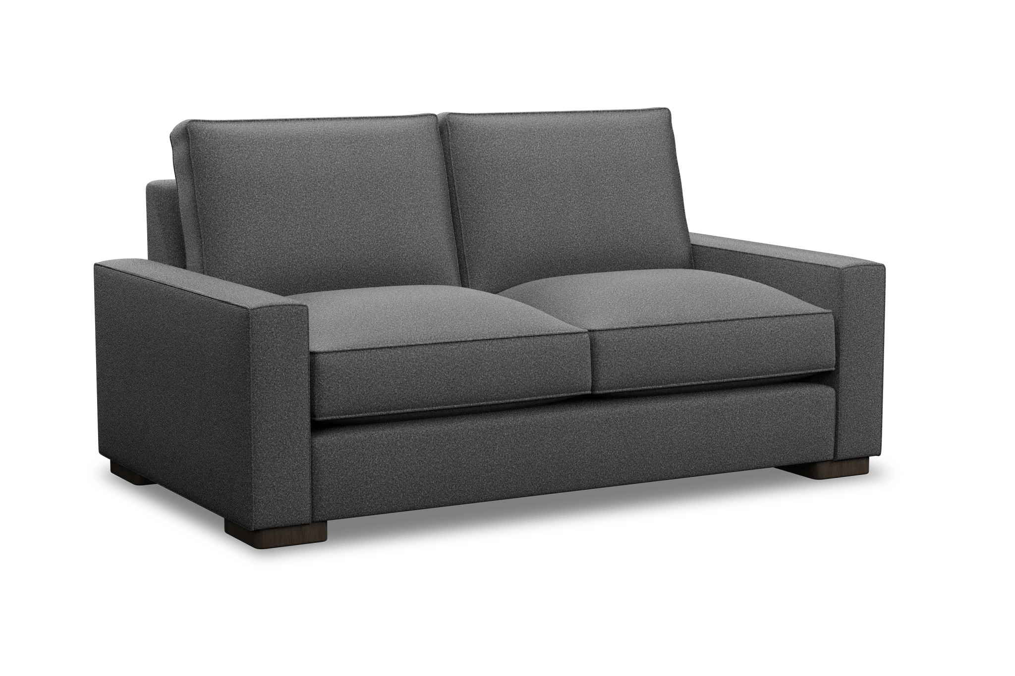 Edgewater Delray Dark Gray Loveseat