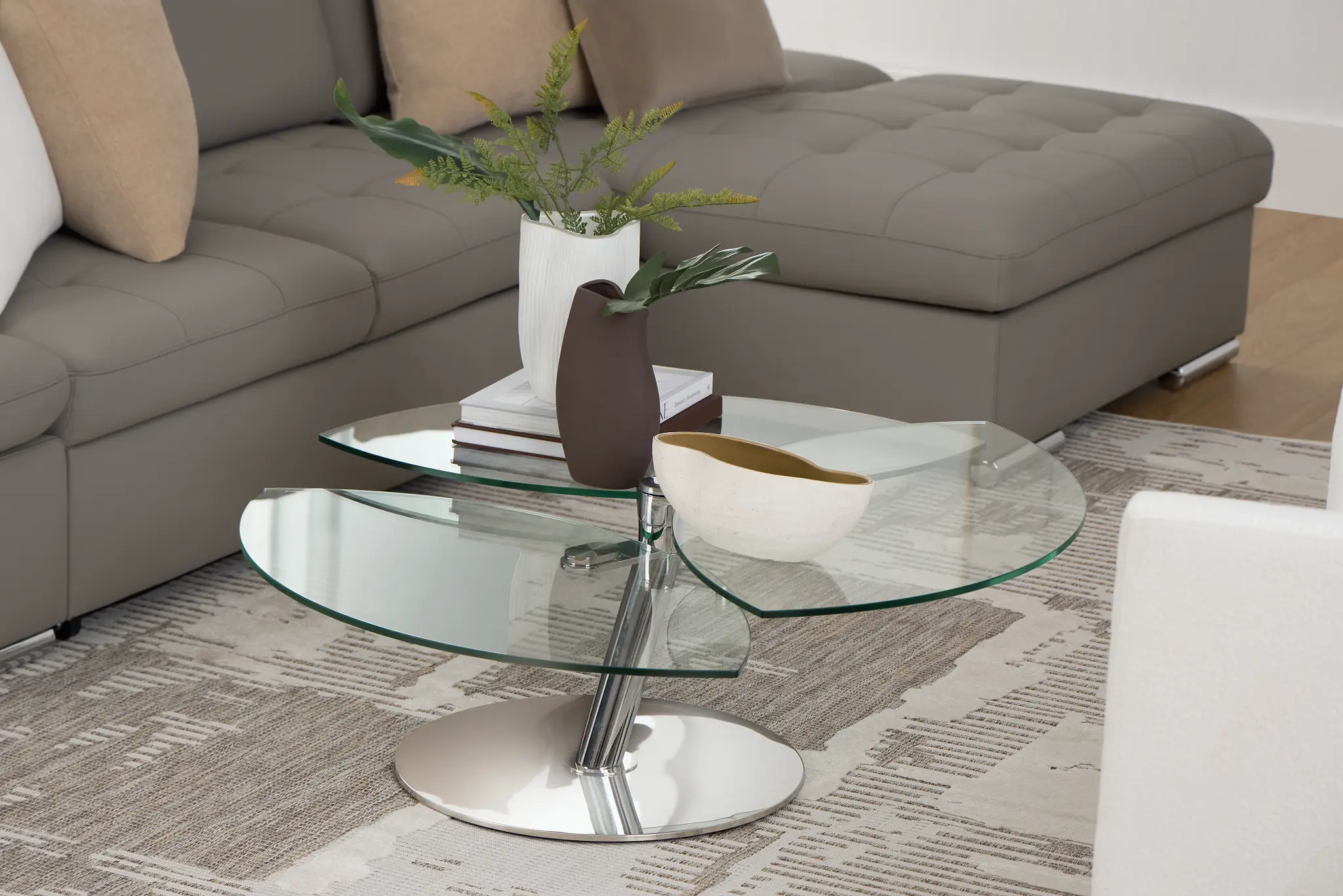 Brooks Glass Round Coffee Table Brooks Glass Round Coffee Table