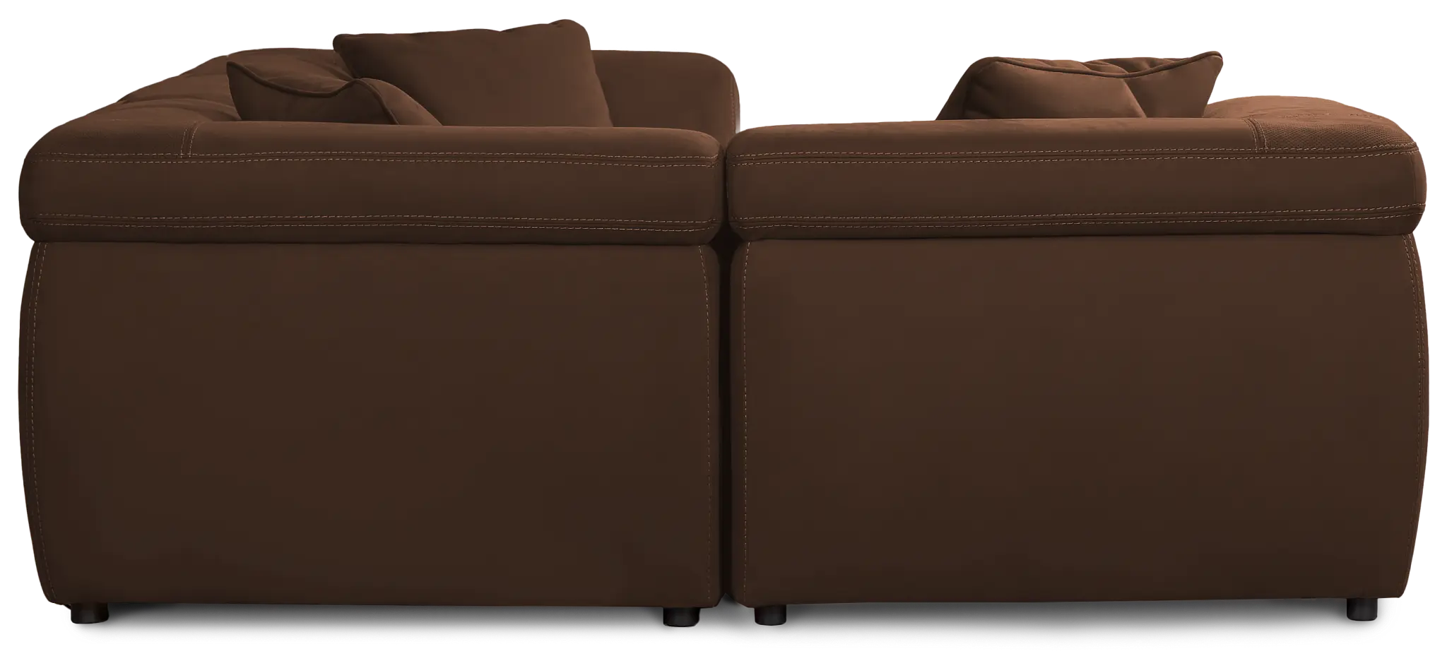 Aria Dark Brown Micro Immersive 5-piece Bumper Sectional W/1 Speaker Aria Dark Brown Micro Immersive 5-piece Bumper Sectional W/1 Speaker