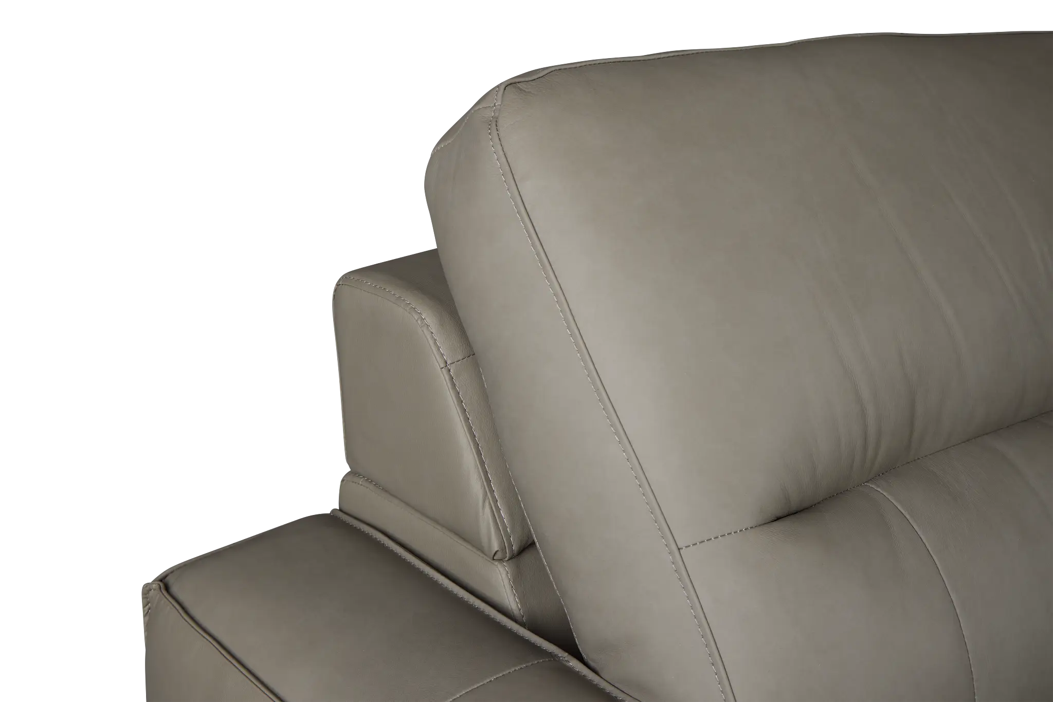 Rudy Gray Lthr/vinyl Left Power Extension Chaise Sectional Rudy Gray Lthr/vinyl Left Power Extension Chaise Sectional