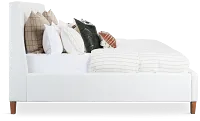 Provo White Uph Panel Bed