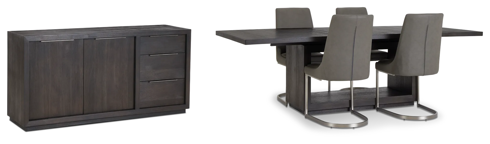 Madden Dark Tone Rect Dining Room