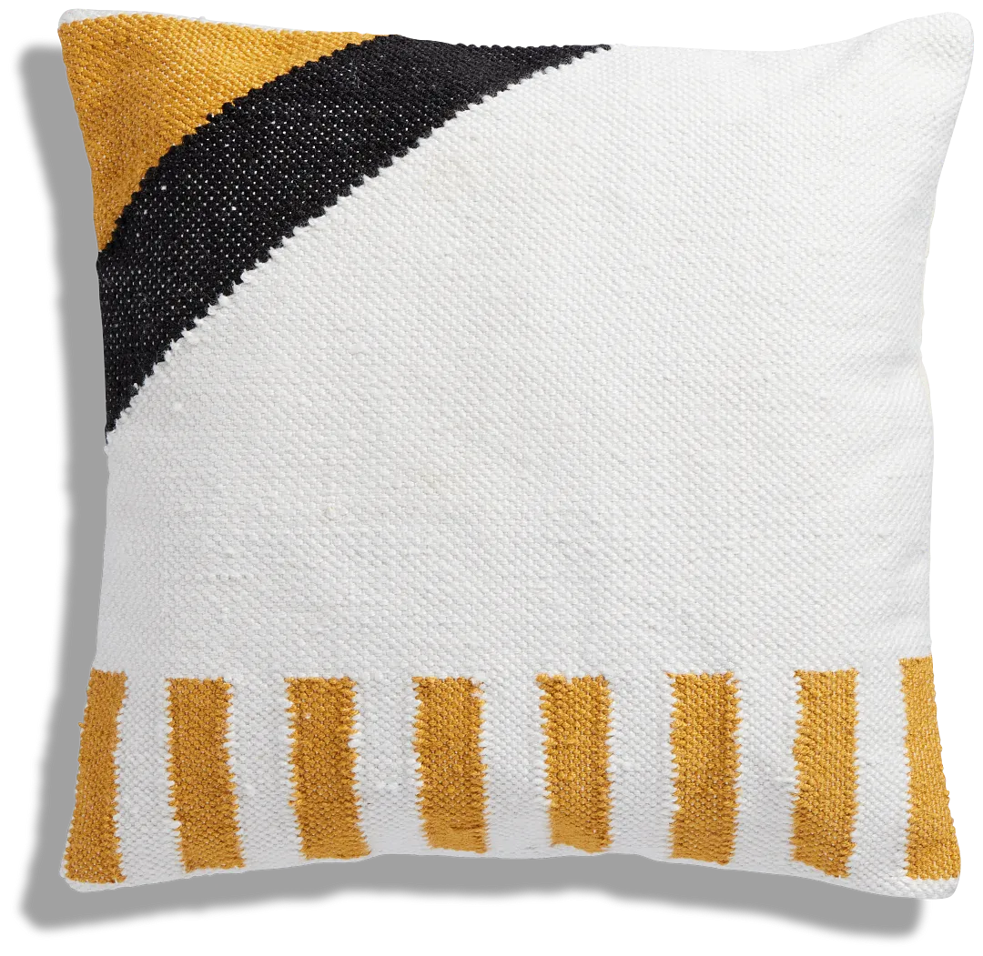 Kash White 20" Accent Pillow
