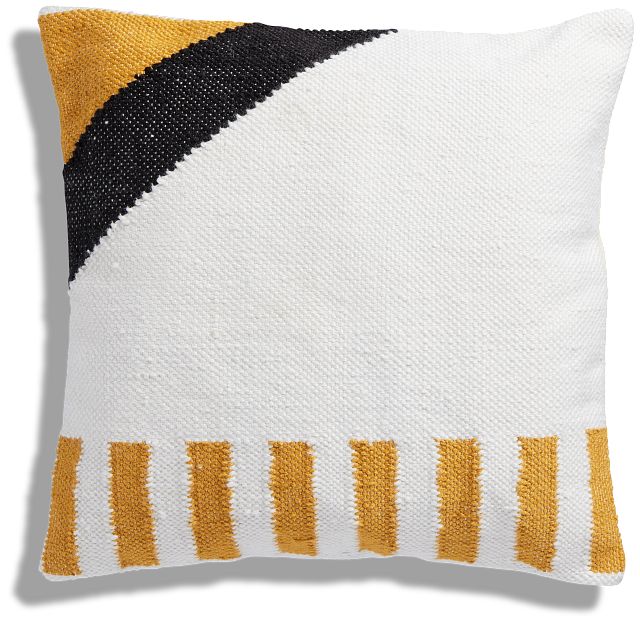 Kash White 20" Accent Pillow