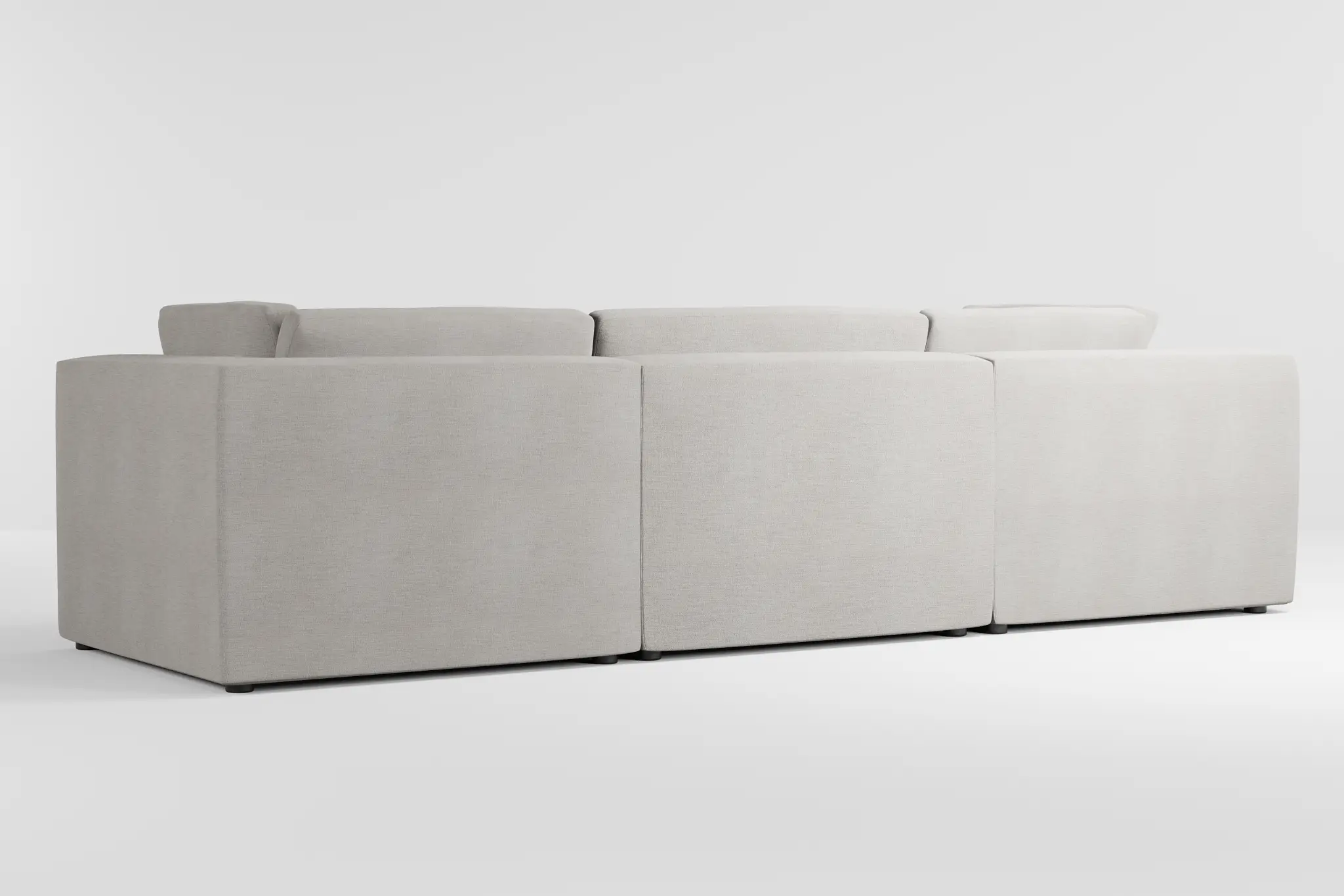Destin Maguire Pewter Fabric 3-piece Modular Sofa Destin Maguire Pewter Fabric 3-piece Modular Sofa