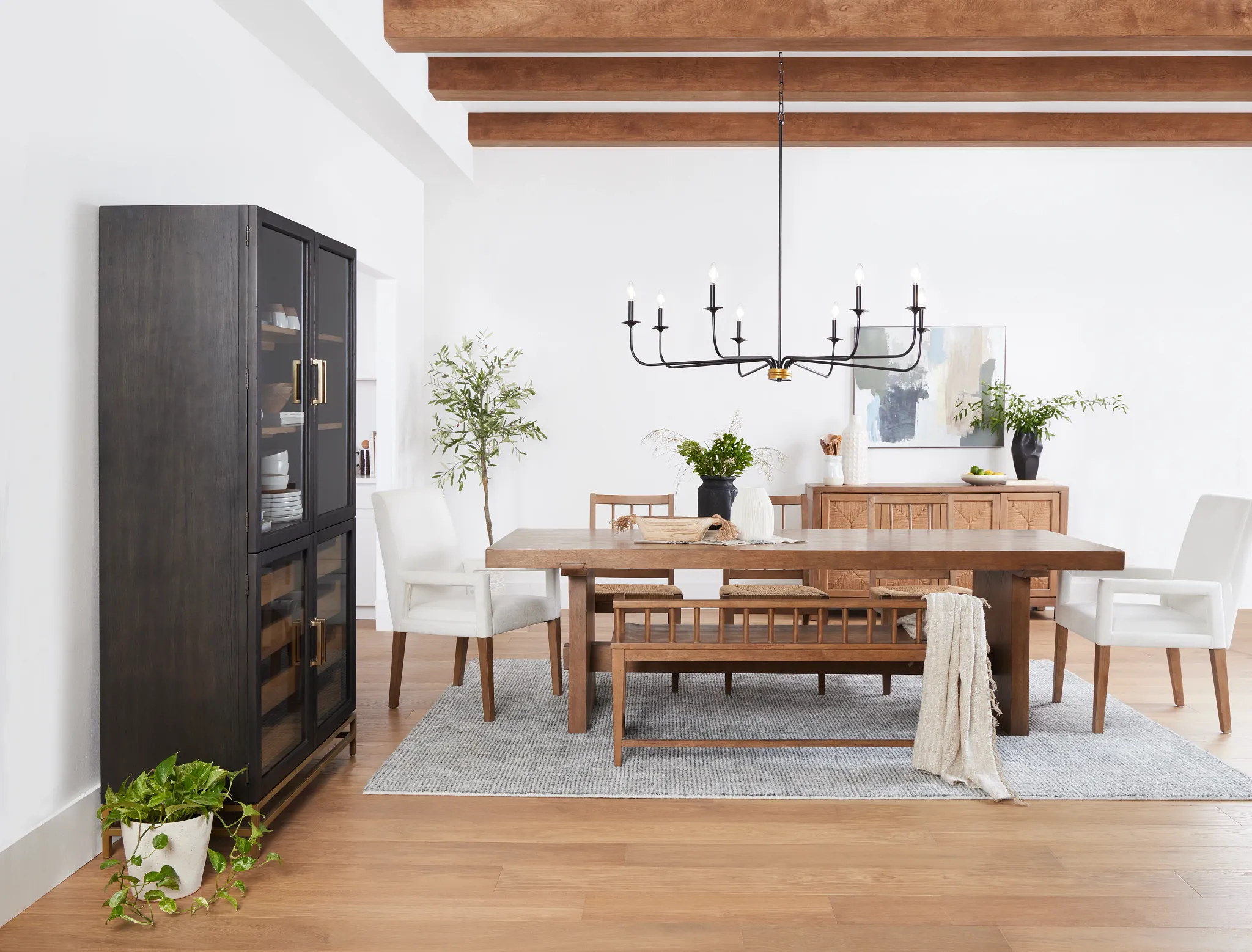 Provo Mid Tone Trestle Table