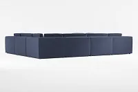 Destin Joya Dark Blue Velvet 8-piece Modular Sectional