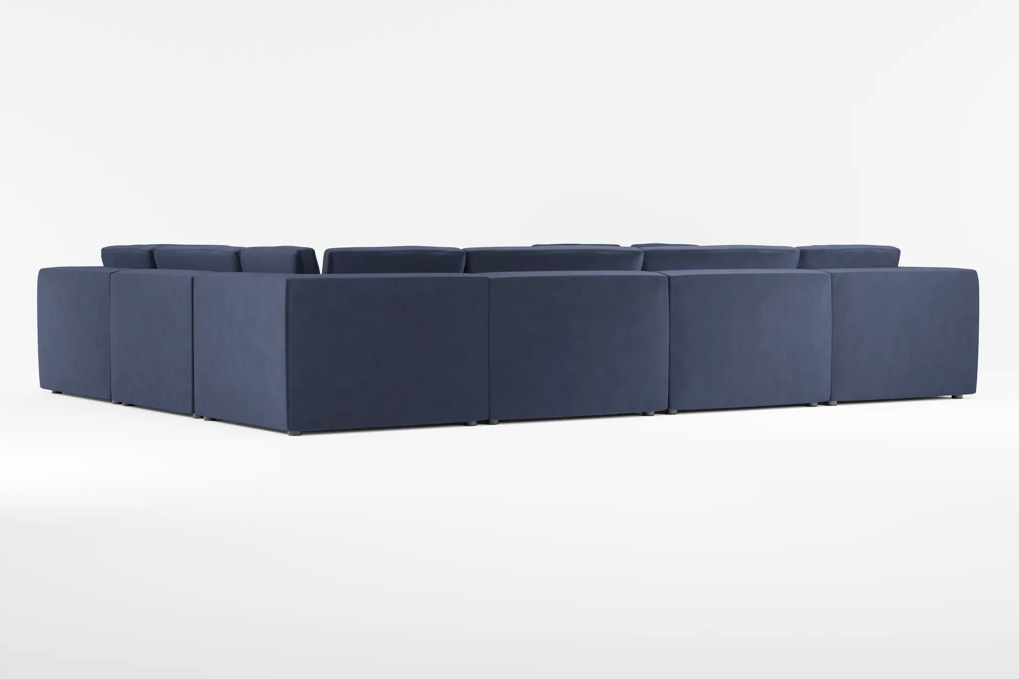 Destin Joya Dark Blue Velvet 8-piece Modular Sectional Destin Joya Dark Blue Velvet 8-piece Modular Sectional