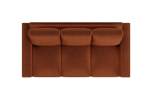 Edgewater Joya Orange 84" Sofa W/ 3 Cushions