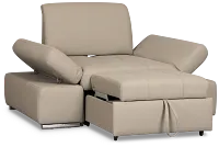 Eden Gray Micro Chair Pull-up Sleeper