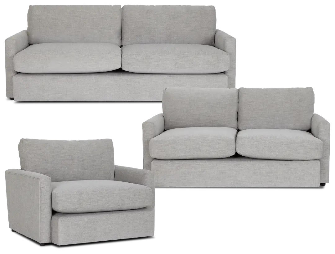 Noah Gray Fabric Living Room Noah Gray Fabric Living Room