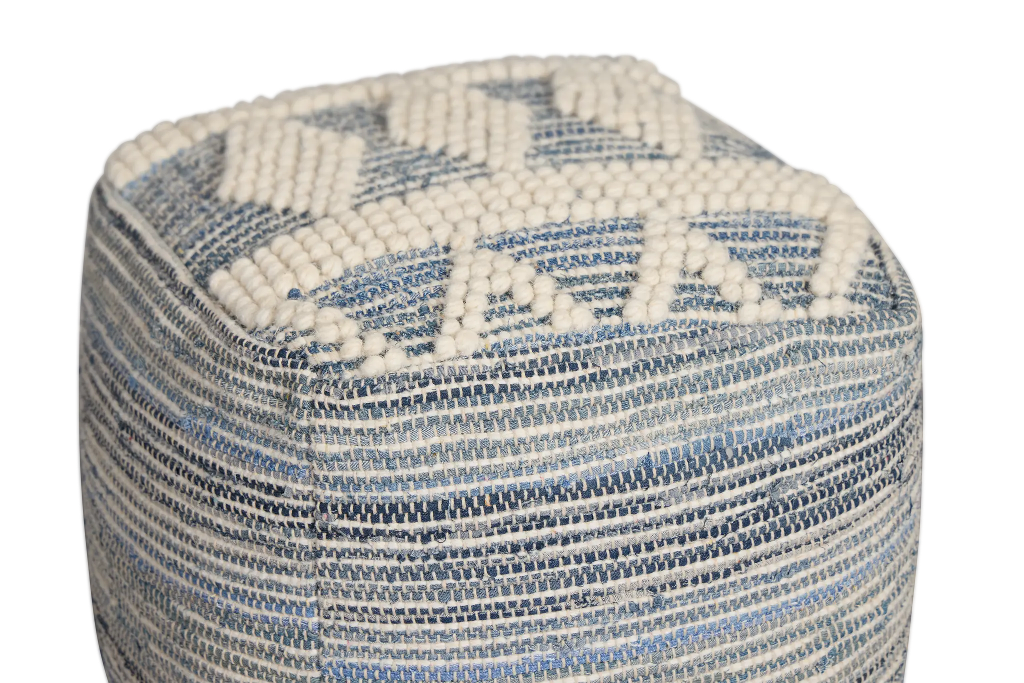 Belo Blue Accent Pouf Belo Blue Accent Pouf