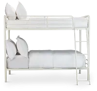 Rory White Metal Bunk Bed