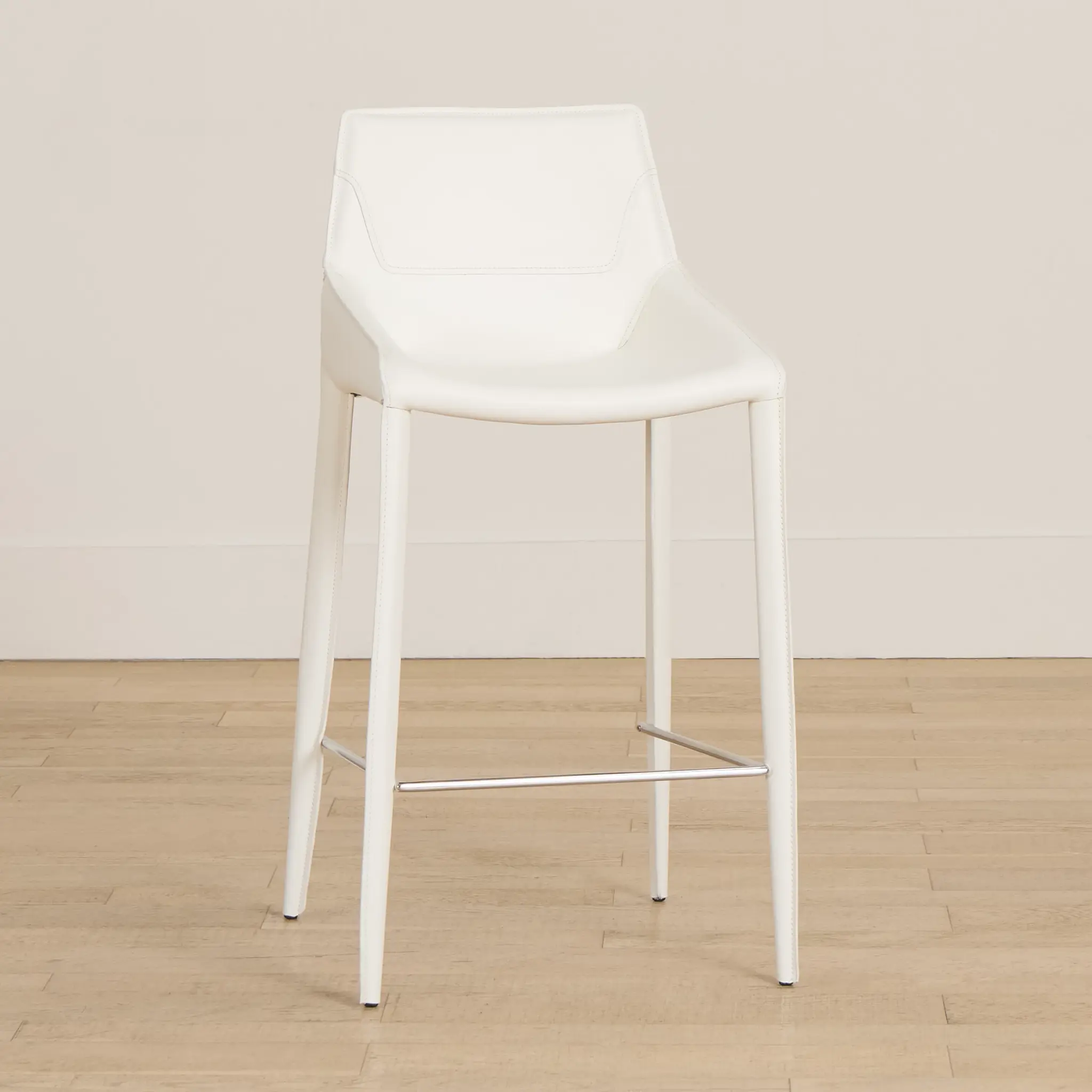 Wakefield White 27" Upholstered Barstool Wakefield White 27" Upholstered Barstool
