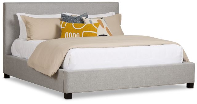 Monica Light Gray Uph Platform Bed