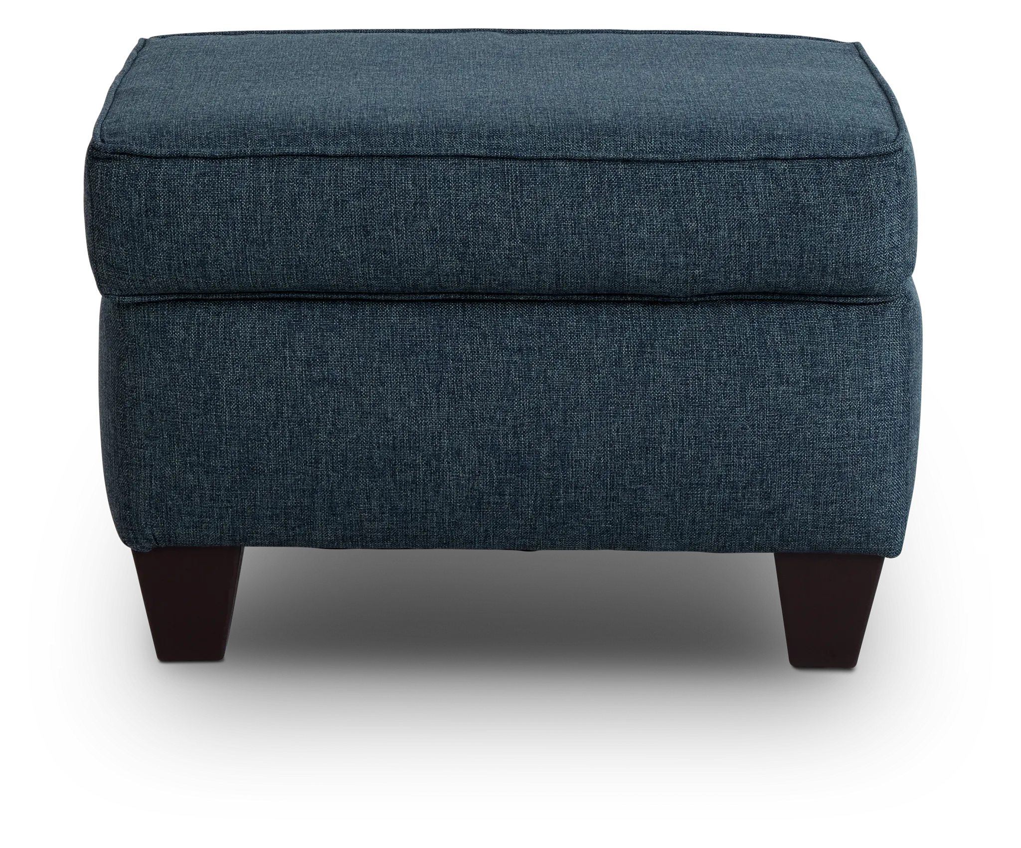 Cameron Blue Fabric Ottoman