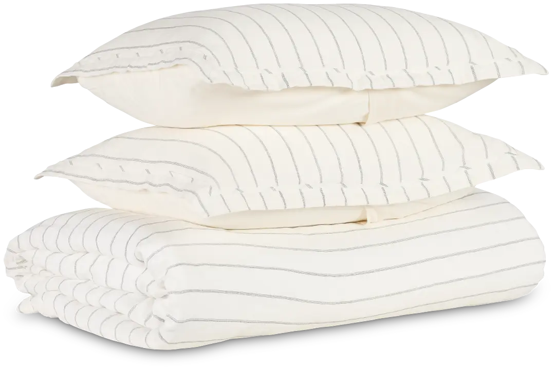 Monaco Ivory 3 Piece Duvet Set Monaco Ivory 3 Piece Duvet Set