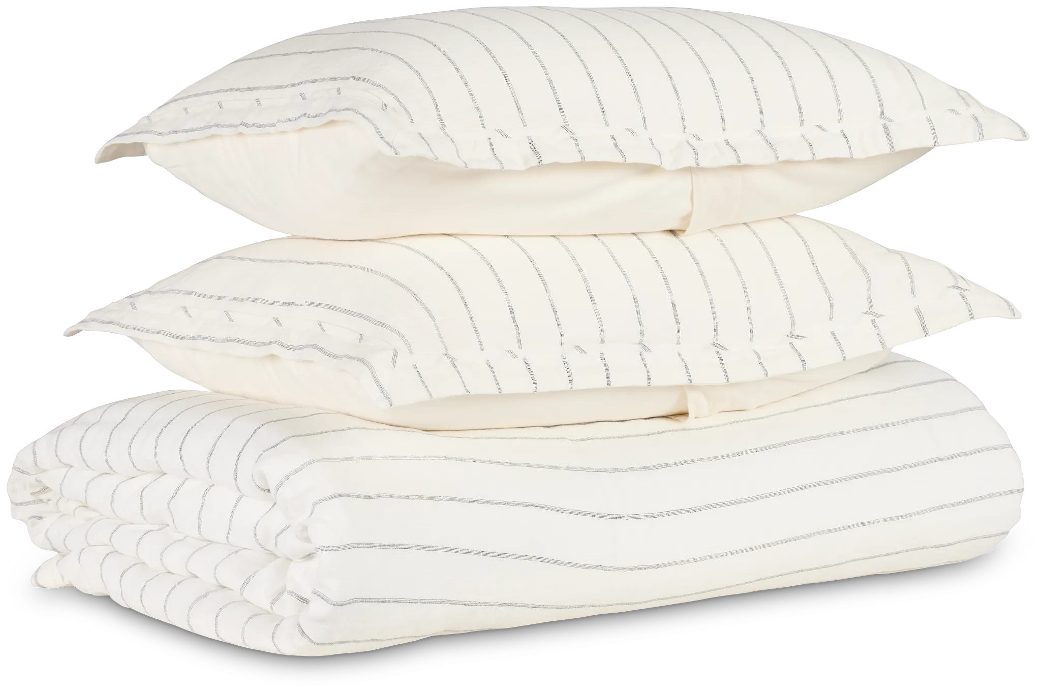Monaco Ivory 3 Piece Duvet Set