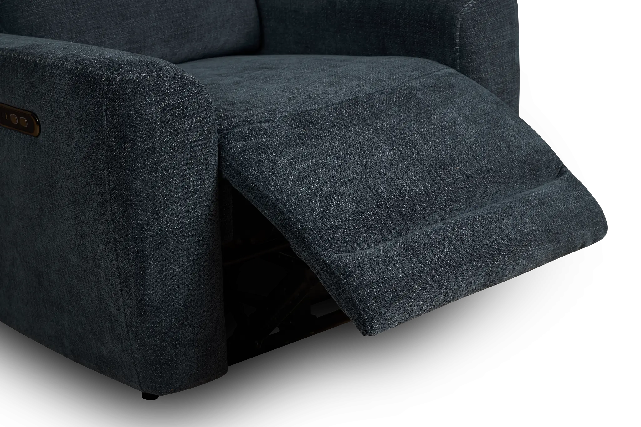 Dean Dark Blue Fabric Power Recliner Dean Dark Blue Fabric Power Recliner