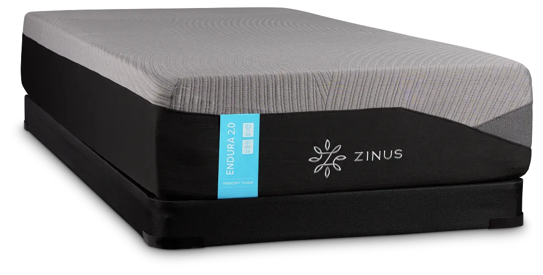 Zinus Endura 2.0 Cush Firm Low-profile Mattress Set