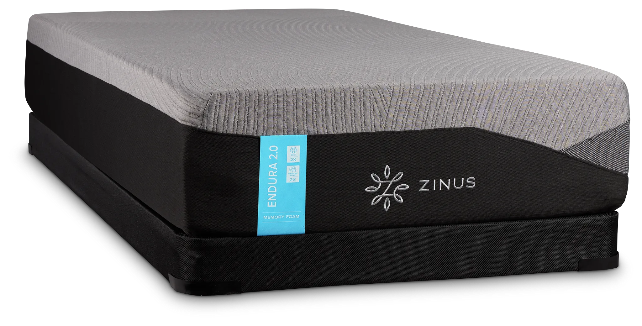 Zinus Endura 2.0 Cush Firm Low-profile Mattress Set
