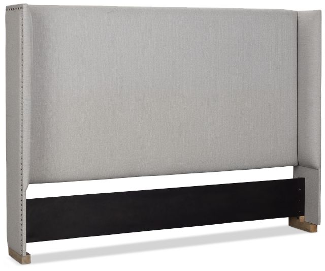 Zephyr Gray Uph Platform Headboard