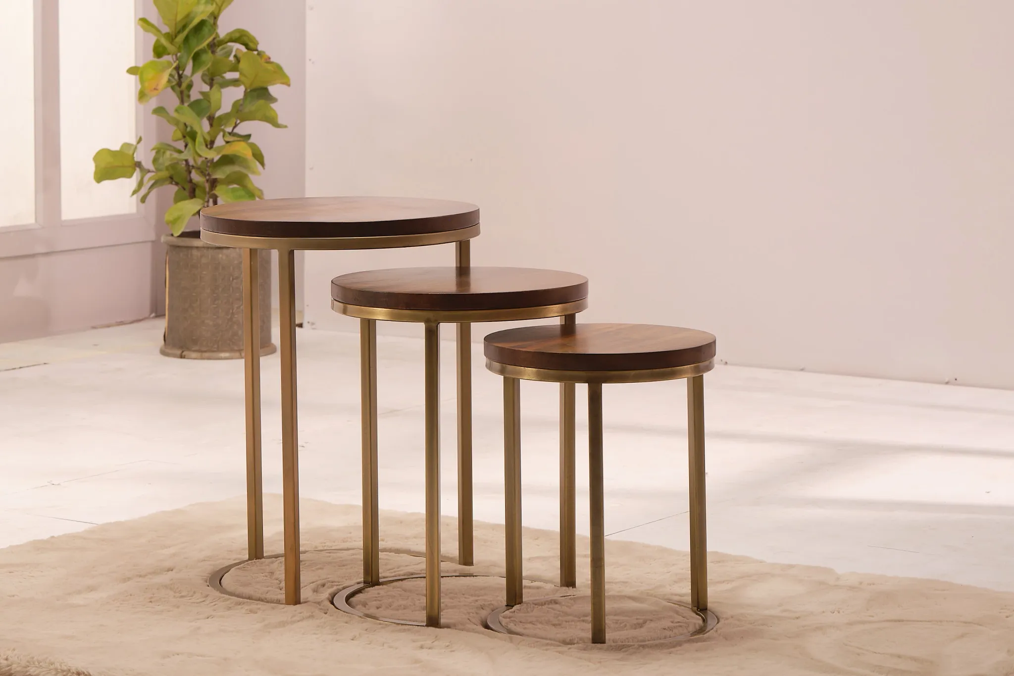 Jacob Mid Tone Nesting Tables