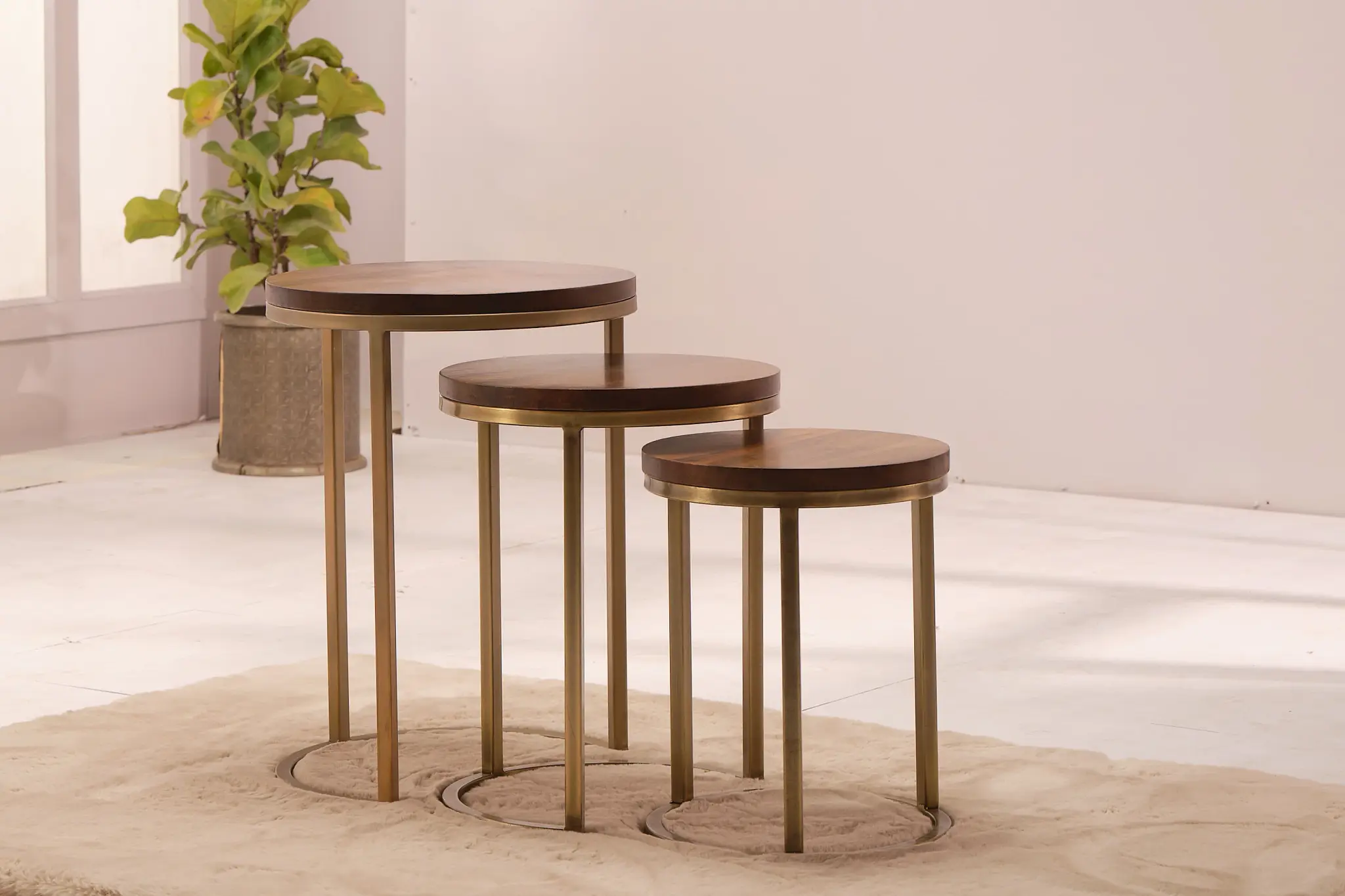 Jacob Mid Tone Nesting Tables Jacob Mid Tone Nesting Tables