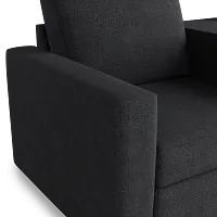 Citymod Dark Gray Fabric 3-piece Modular Sofa With Media Console