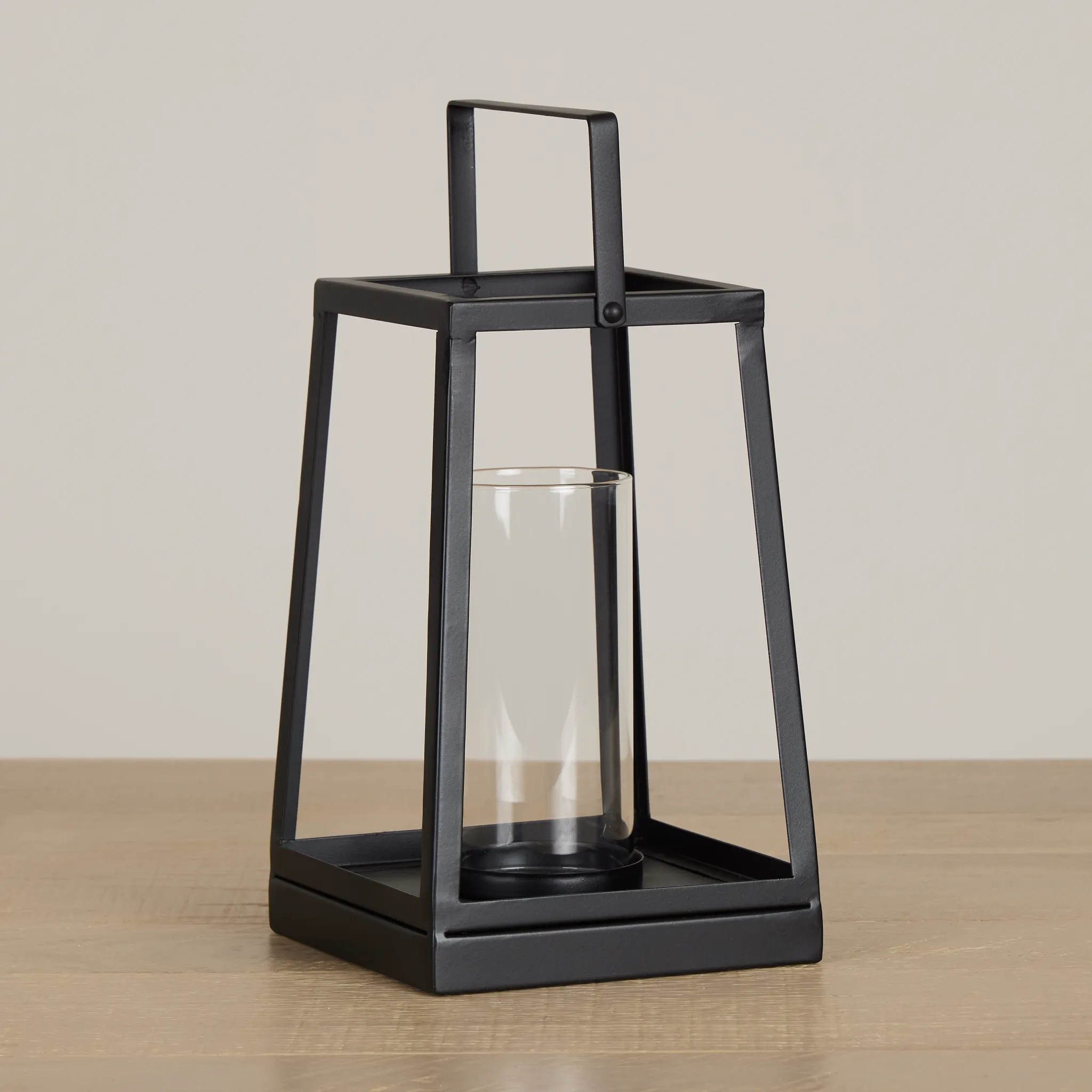 Gloria Black Medium Lantern