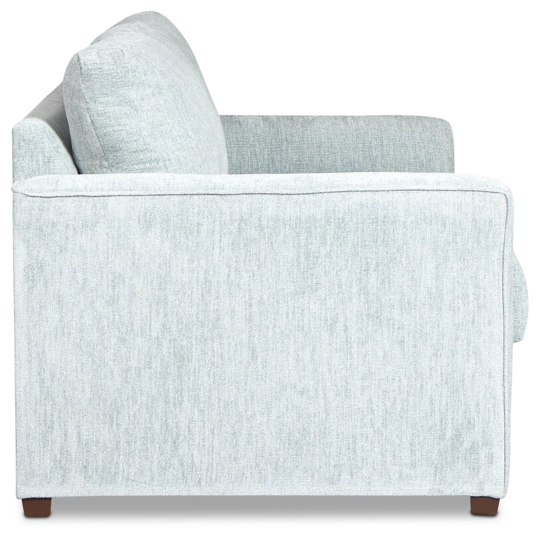 Shore Light Blue Fabric Memory Foam Sleeper