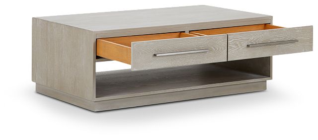 Destination Light Tone Rectangular Coffee Table