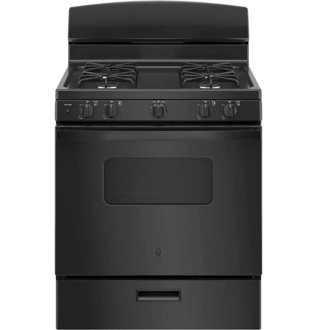 Ge 10 Series Black 30" Gas Range