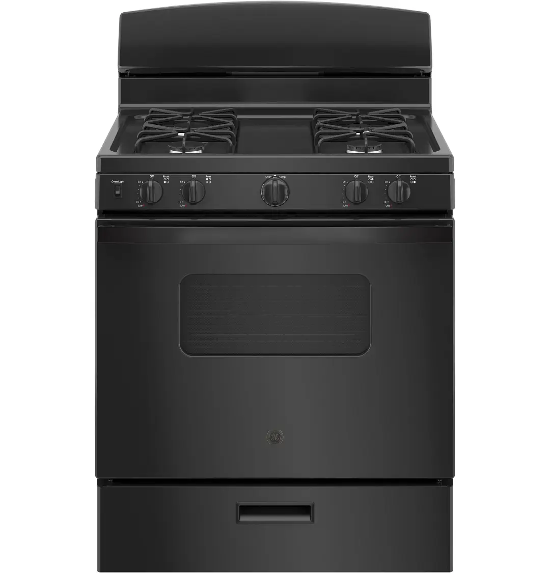 Ge 10 Series Black 30" Gas Range Ge 10 Series Black 30" Gas Range