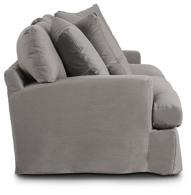 Delilah Gray Fabric Sofa