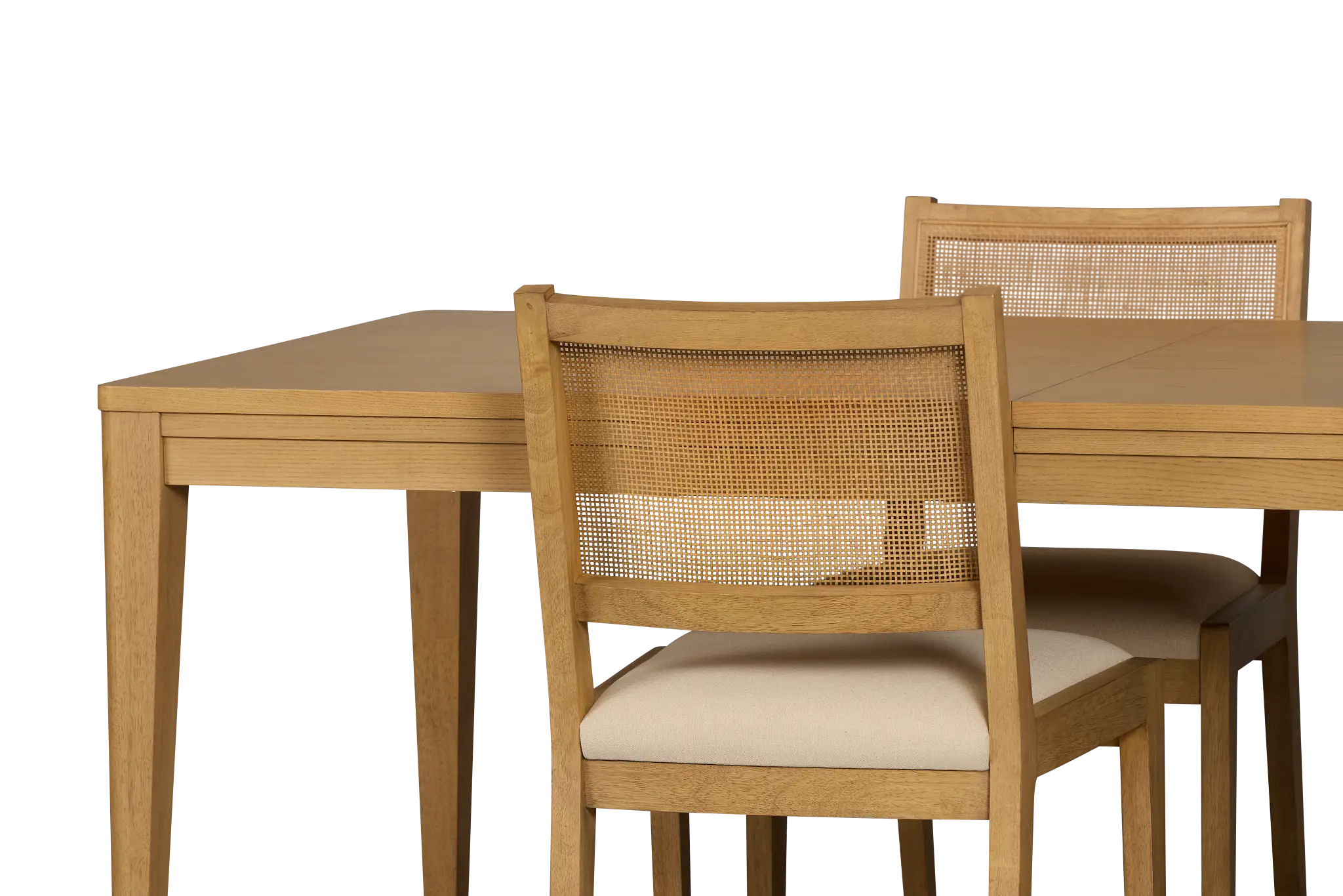 Pacific Light Tone Rectangular Table & 4 Upholstered Chairs Pacific Light Tone Rectangular Table & 4 Upholstered Chairs